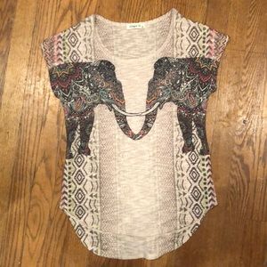 Soft woven T-shirt